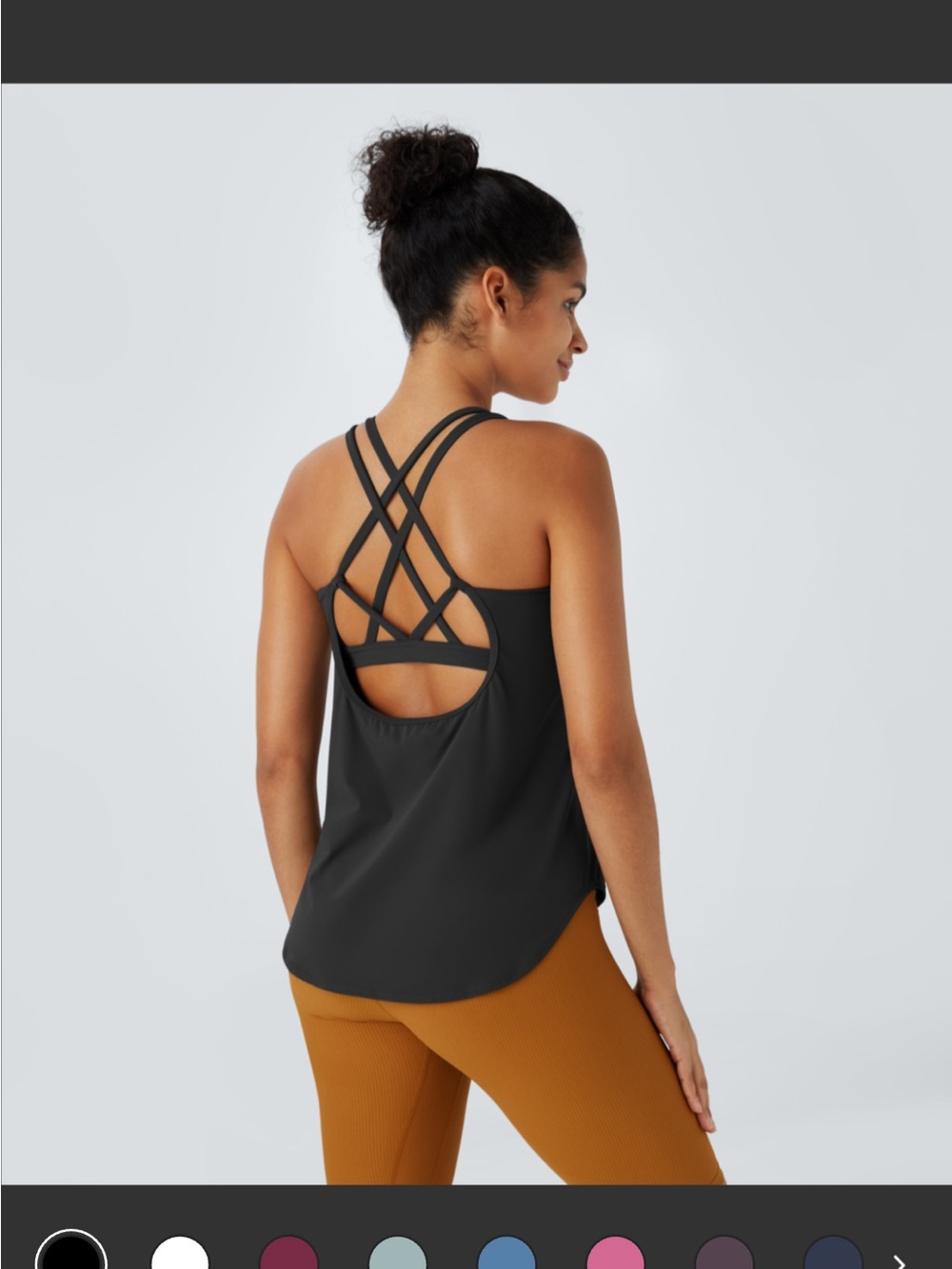Halara UltraSculpt™ Round Neck Curved Hem Workout Tank Top